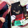 Black saree , tangailer saree কালো কালার  শাড়ি, গিফট প্যাকেজ
