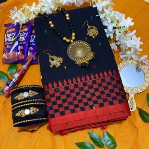 Black saree , tangailer saree . কালো শাড়ির , কম্বো প্যাকেজ